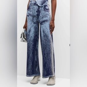 PH5 x Neiman Marcus Zahra High-Rise Wide-Leg Knit Pants Size S